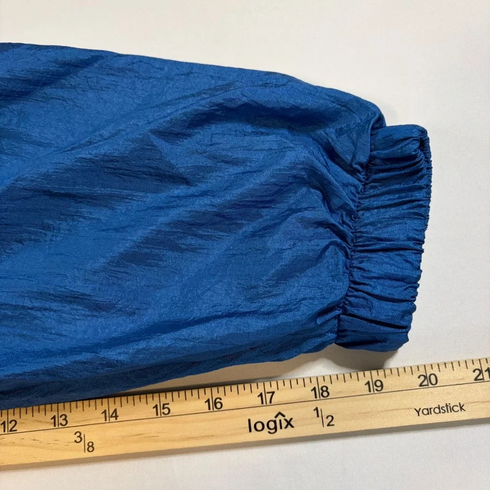 Vtg 90s Gear For Sports Nylon Tracksuit Mens L Blue Teal Colorblock Windbreaker